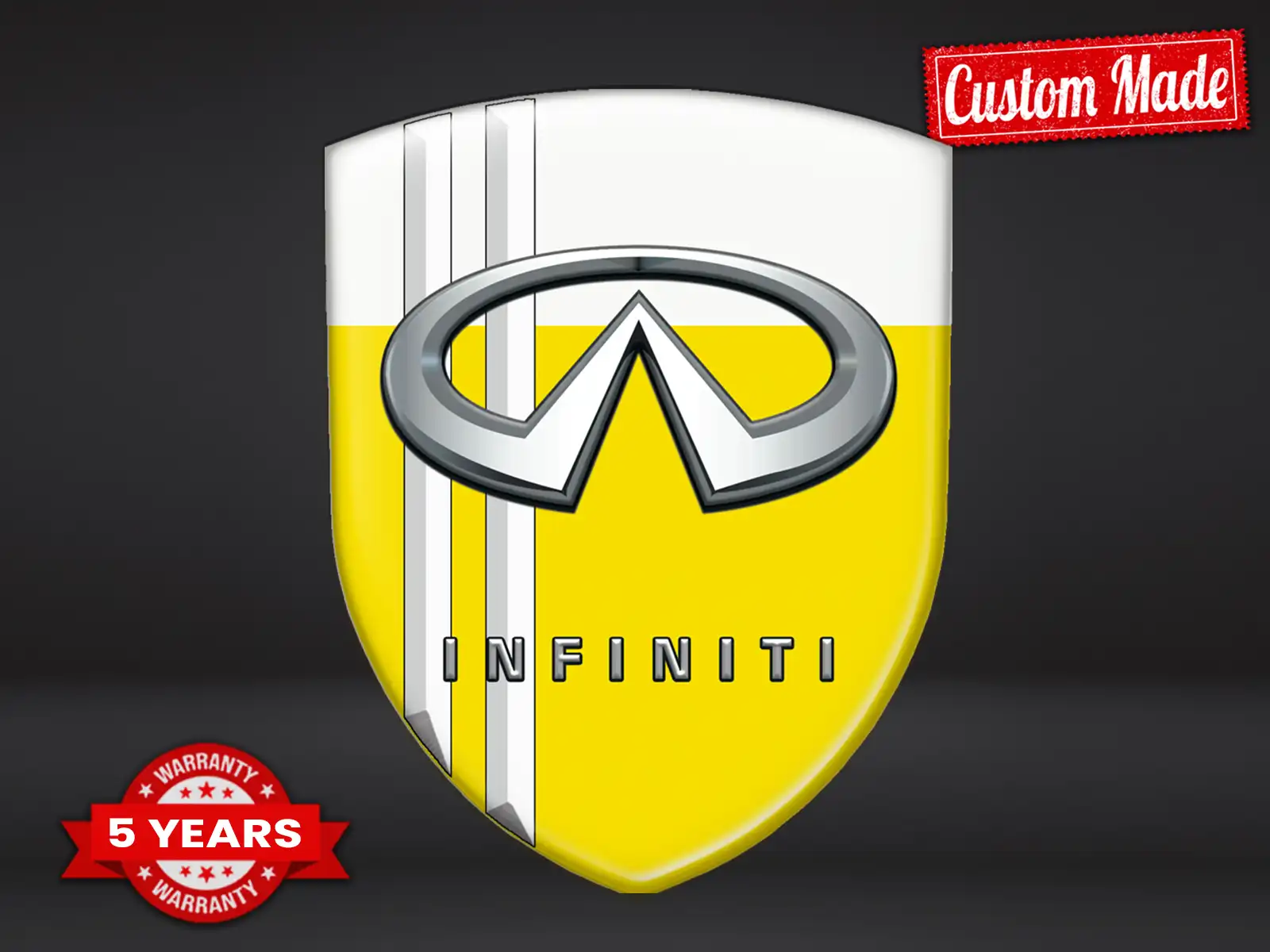 Infiniti Resina Calcomanía Autoadhesiva Acabado Gama Alta Insignia